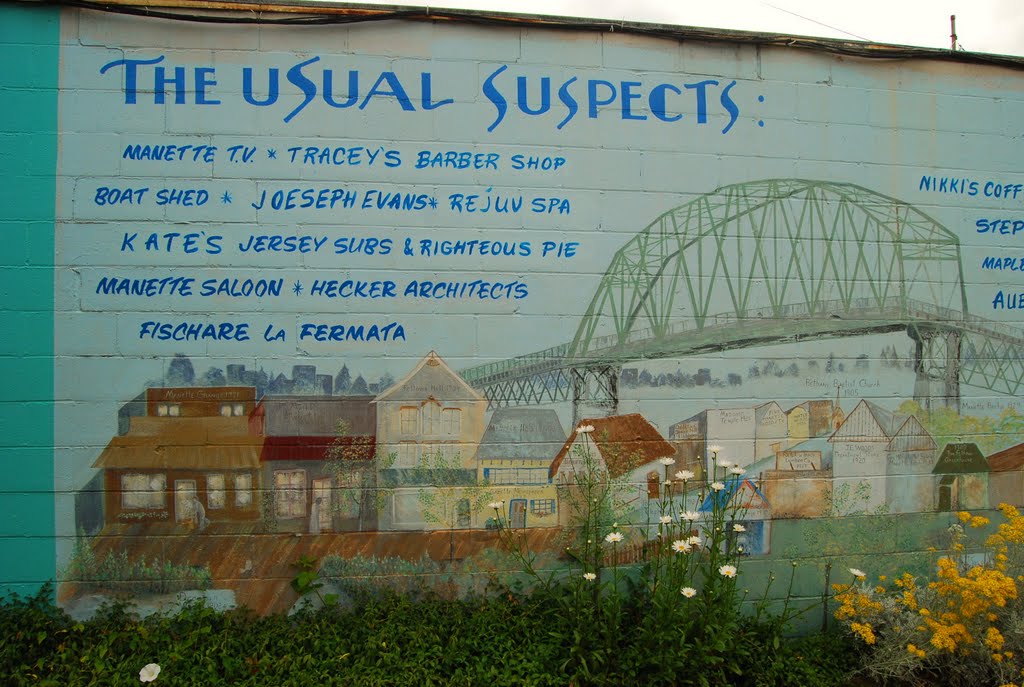 Wall Mural, Manette art district, Bremerton, WA, Бремертон