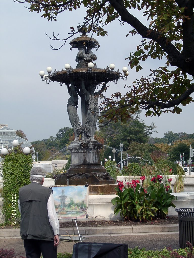 Bartholdi park - A painter, Женева