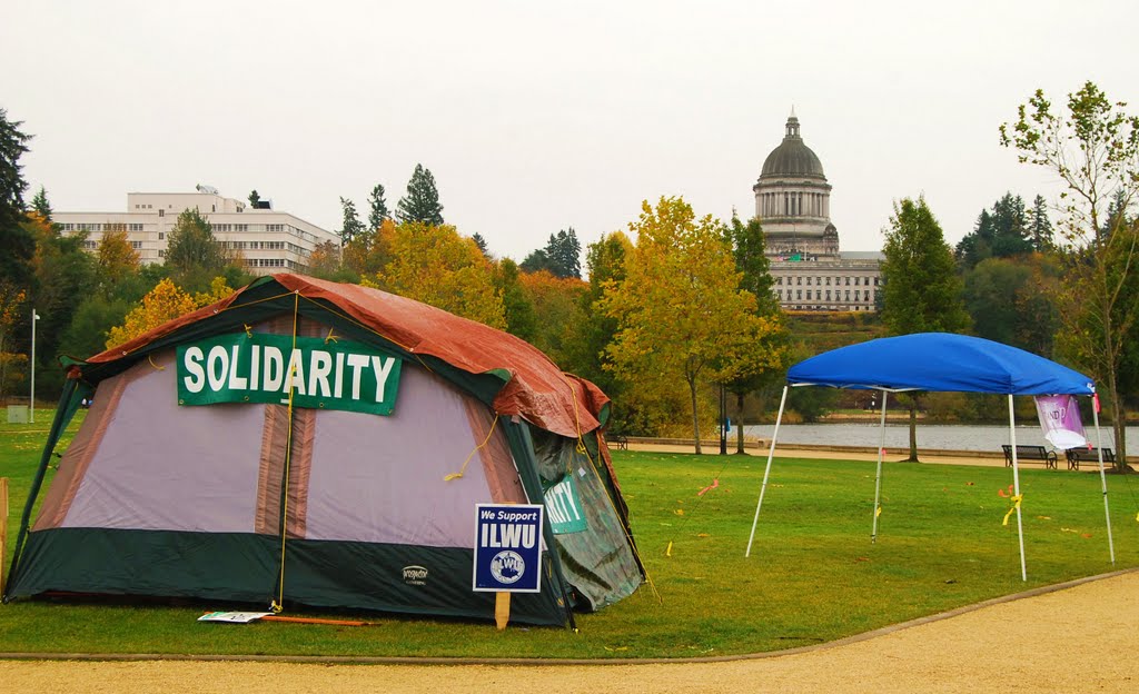 Solidarity Protest Camp, Heritage Park, Olympia, Олимпия