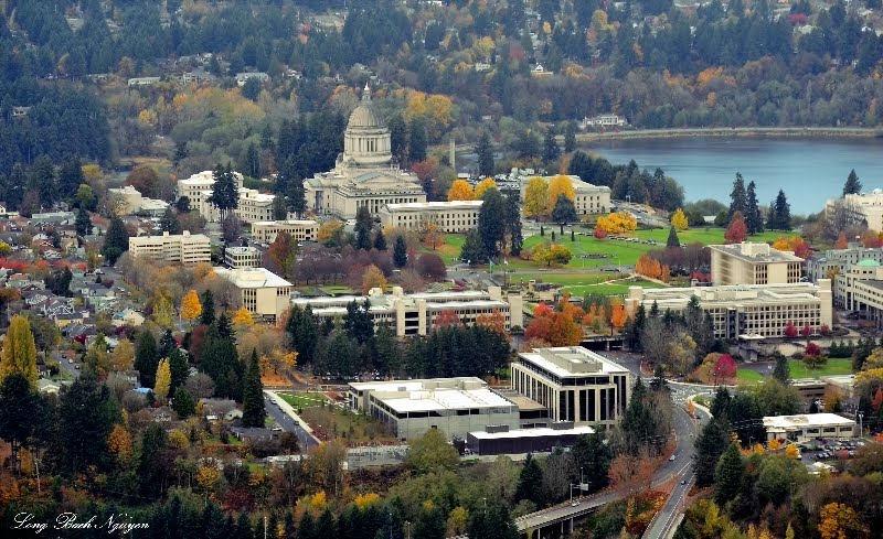 Olympia, State Capital, Washington in the autumn, Олимпия