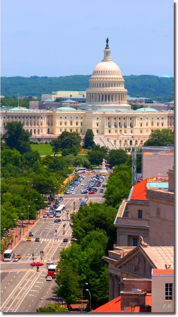 The Capitol and Pennsylvania Ave, Washington DC, Паркланд