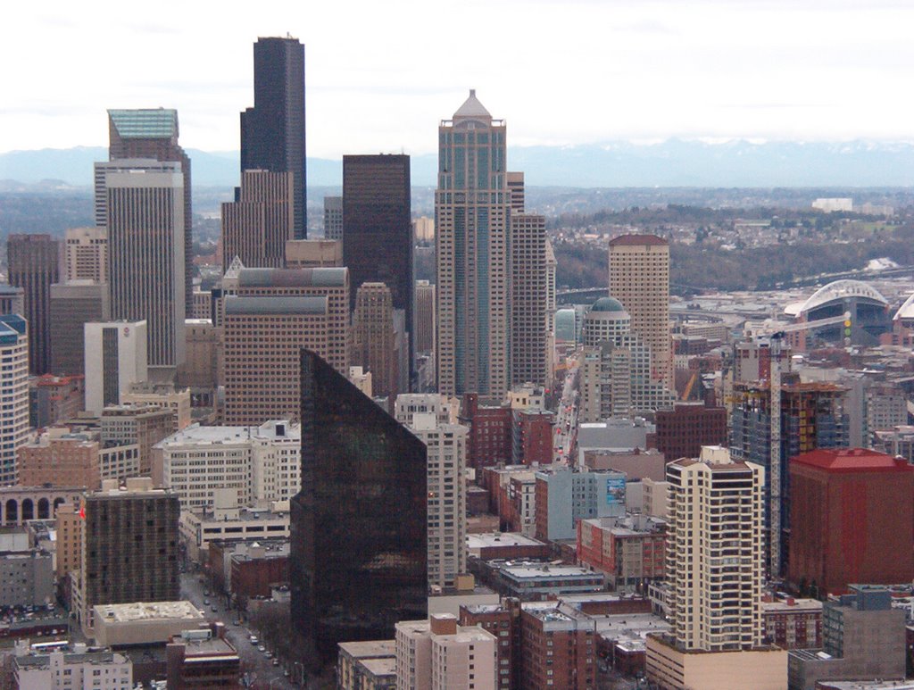 View Of Downtown From The Space Needle, Сиэттл