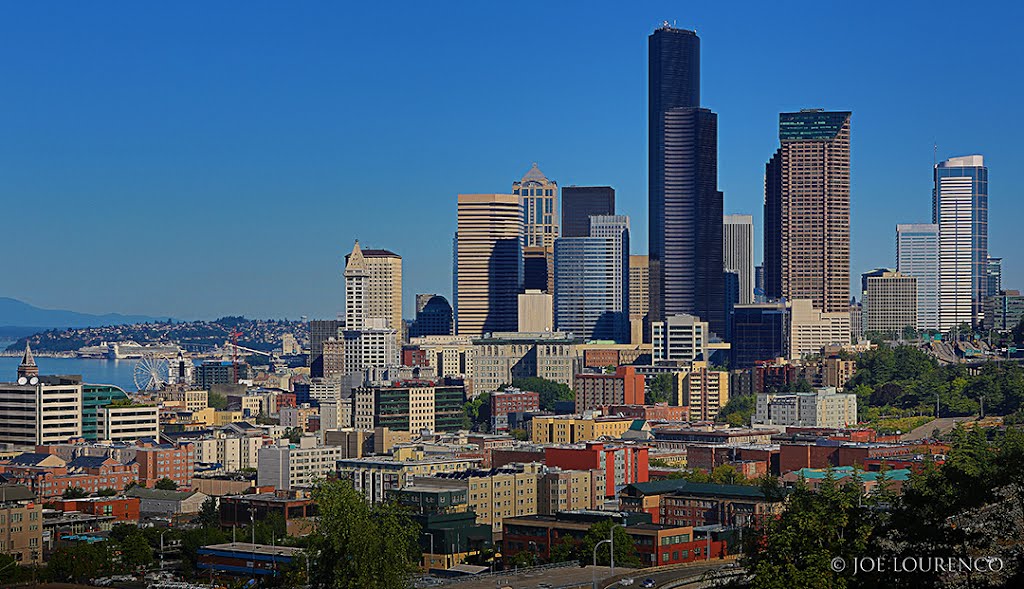 Seattle on a rare Blue Morning, Сиэттл