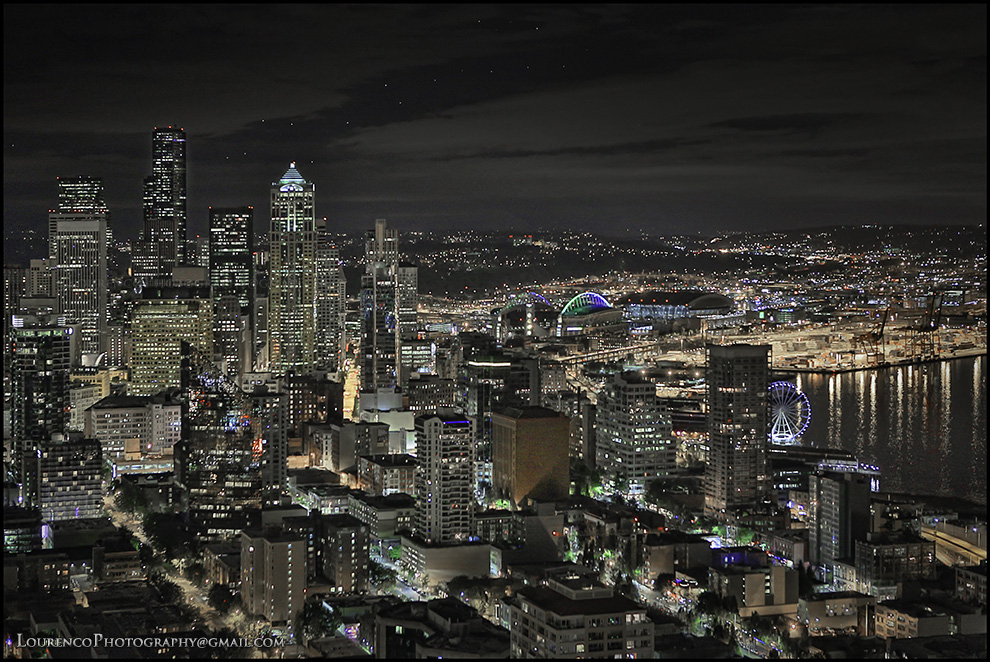 Seattle from the Space Needle, Сиэттл