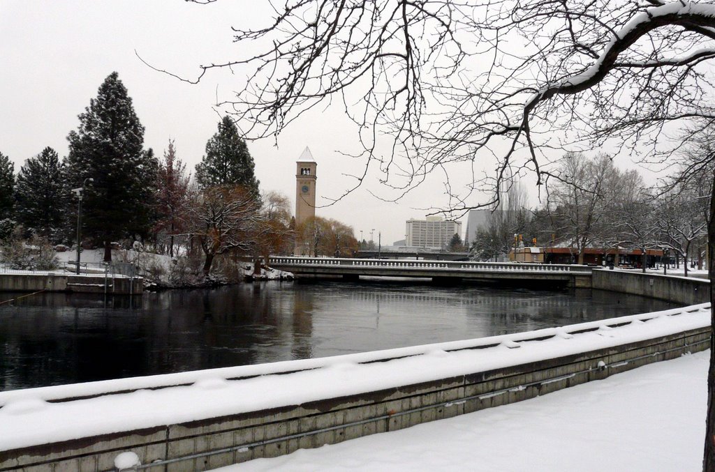 Winter in Riverfront Park, Спокан
