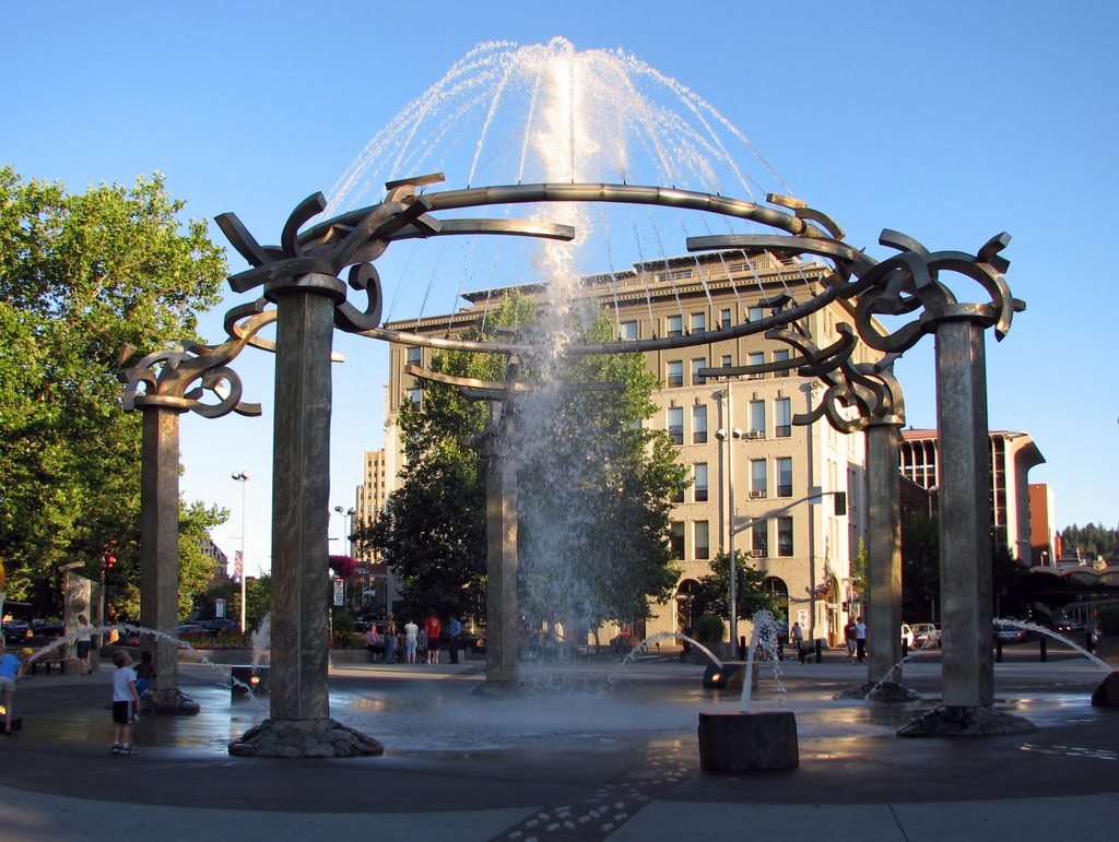 Riverfront Rotary Fountain, Spokane, Спокан