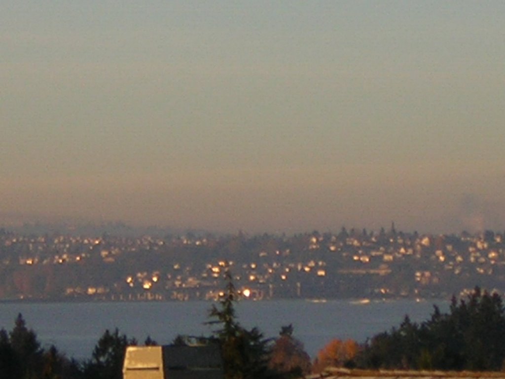 View From Bellevue to Lake WA and Seattle, Хантс-Пойнт