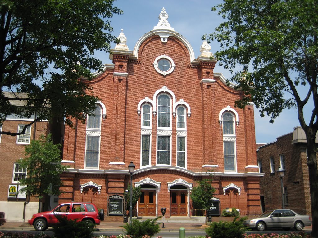 Old Alexandria town, VA, United Methodist church, Александрия
