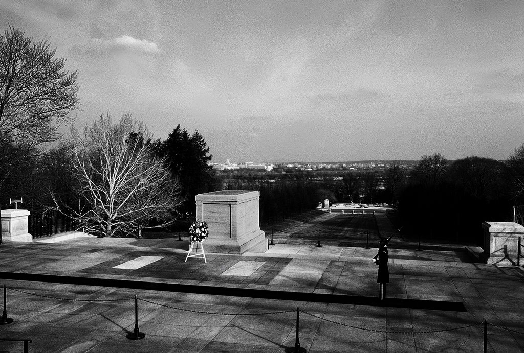 Tomb of the Unknown Soldier, Arlington National Cemetery, jan 1981, Арлингтон
