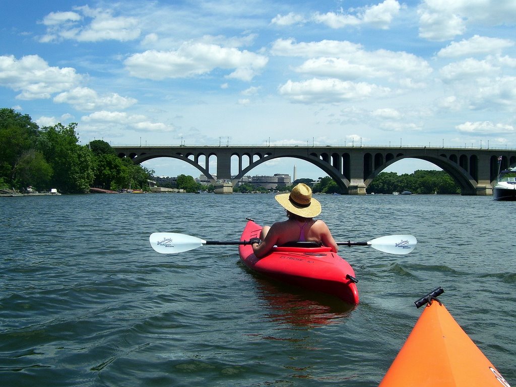 Potomac River near Key Bridge in Georgetown, DC, Арлингтон