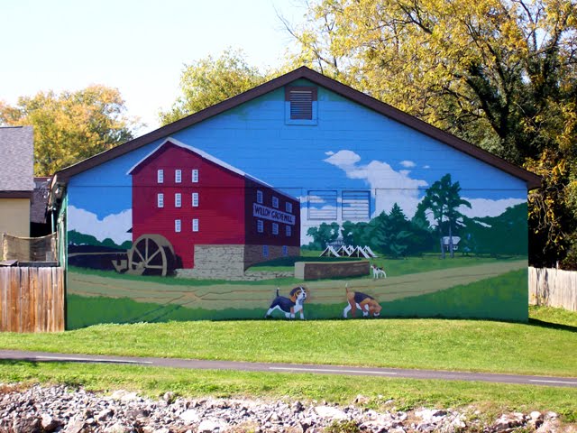 Willow Grove Mill Mural, Luray, VA; Oct. 2011, Лурэй