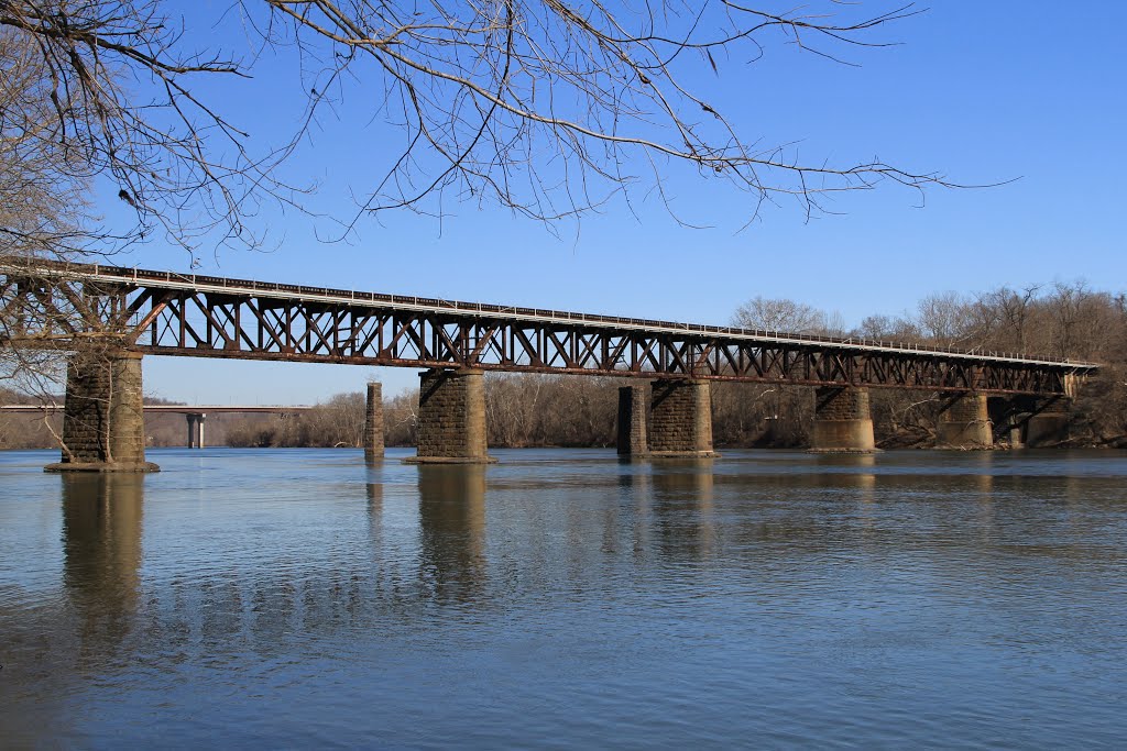 RR Bridge Over the New River, Radford Virginia, Радфорд