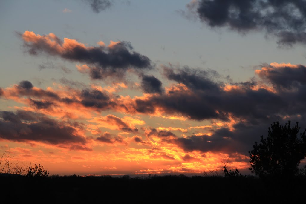 Sunset on Jan 31 2013, Radford Virginia, Радфорд