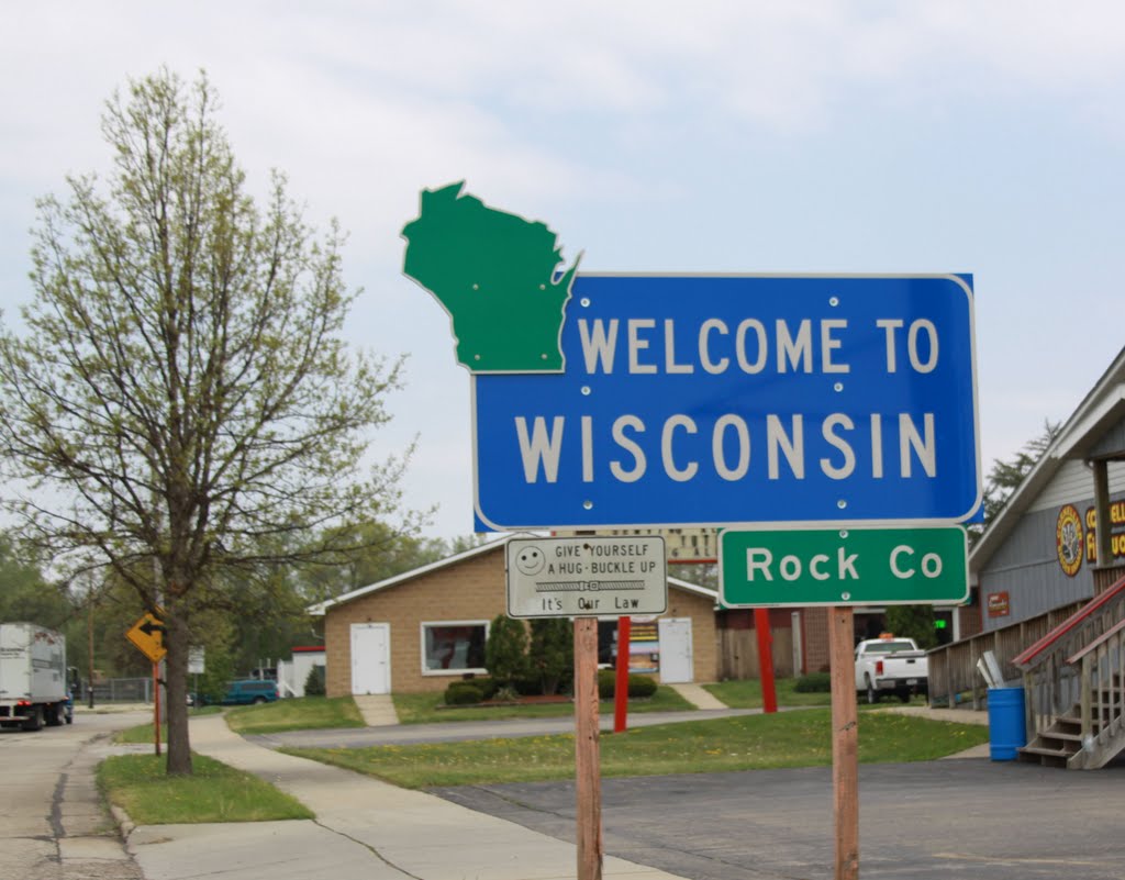 Welcome to Wisconsin - US 51 - Beloit, Wisconsin., Белоит