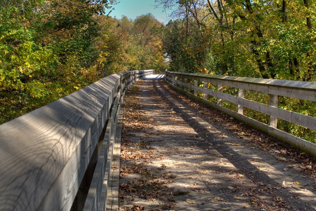 Bridge to Somewhere - on the Sugar River Bike Trail near Albany, WI, Олбани