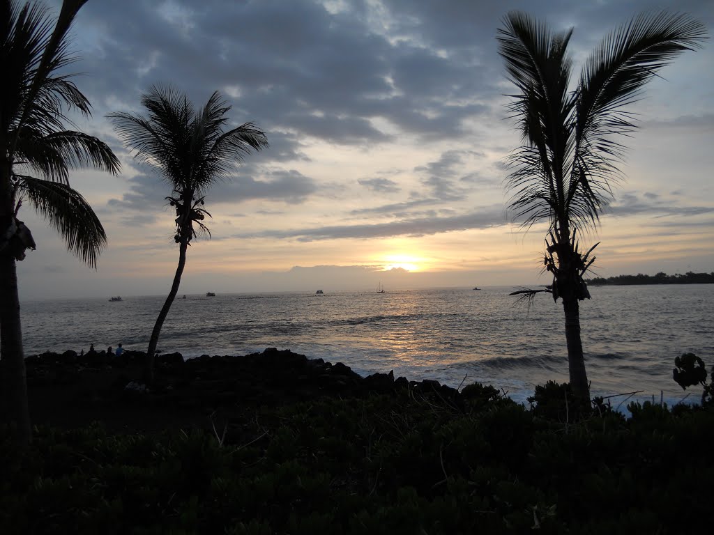 Sunset in Kona, Hawaii, Каилуа