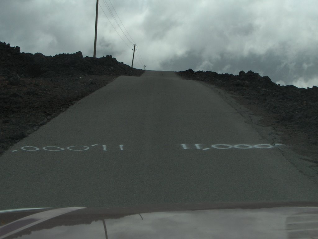 Road to Mauna Loa Observatory at 11000 feet (3353m), Канеоха