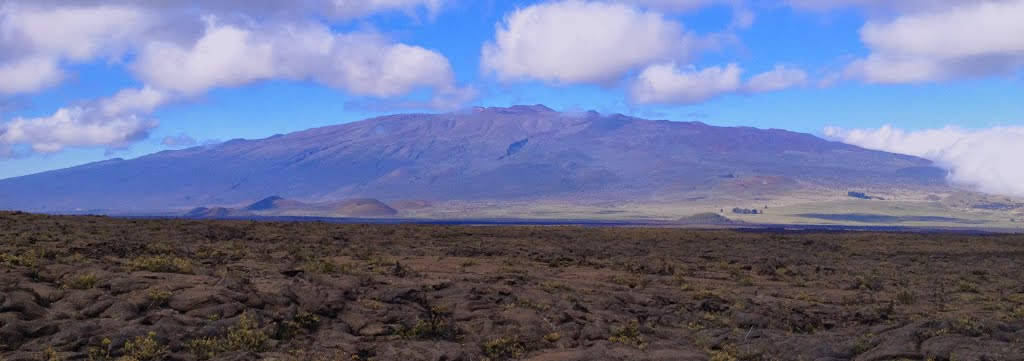 2013-10-20 Mauna Kea from the saddle behind Puu Huluhulu cone., Лиху