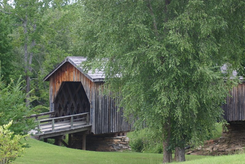 Twelve miles south of Thomaston,  is the only remaining covered bridge in Upson County, Georgia.  It was built in 1895 by Dr. J.W. Herring, a physician of considerable engineering ability who constructed similar bridges throughout the area.  The bridge sp, Августа