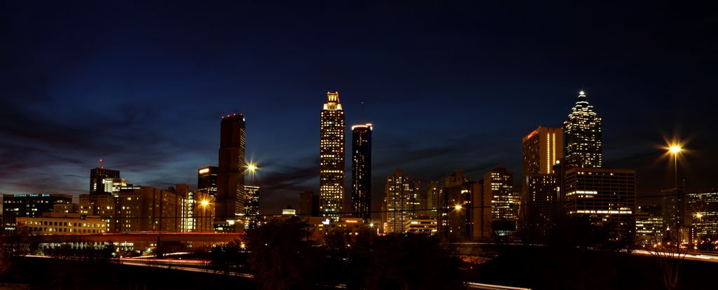 Atlanta Night Skyline, Атланта