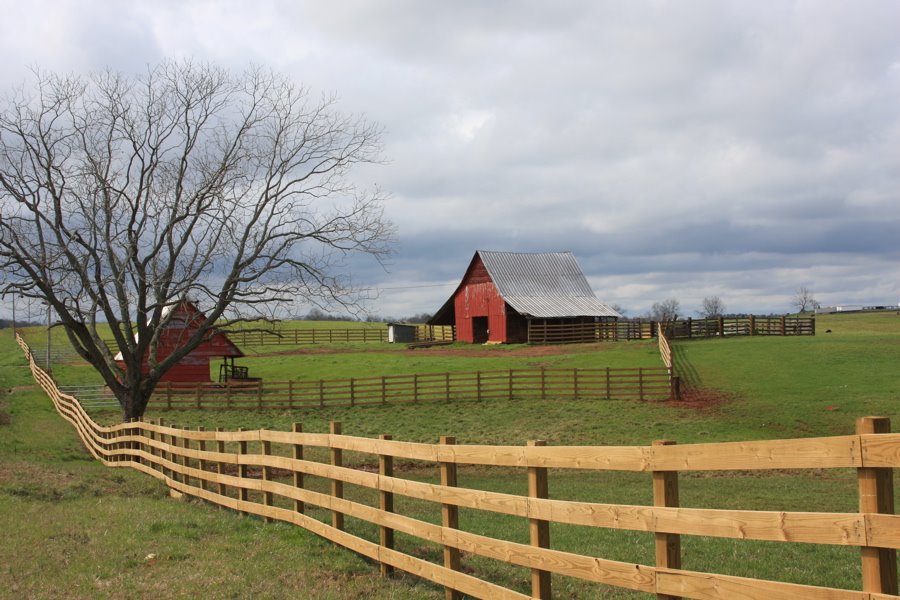A beautiful old southern farm on a cloudy winters afternoon., Вена