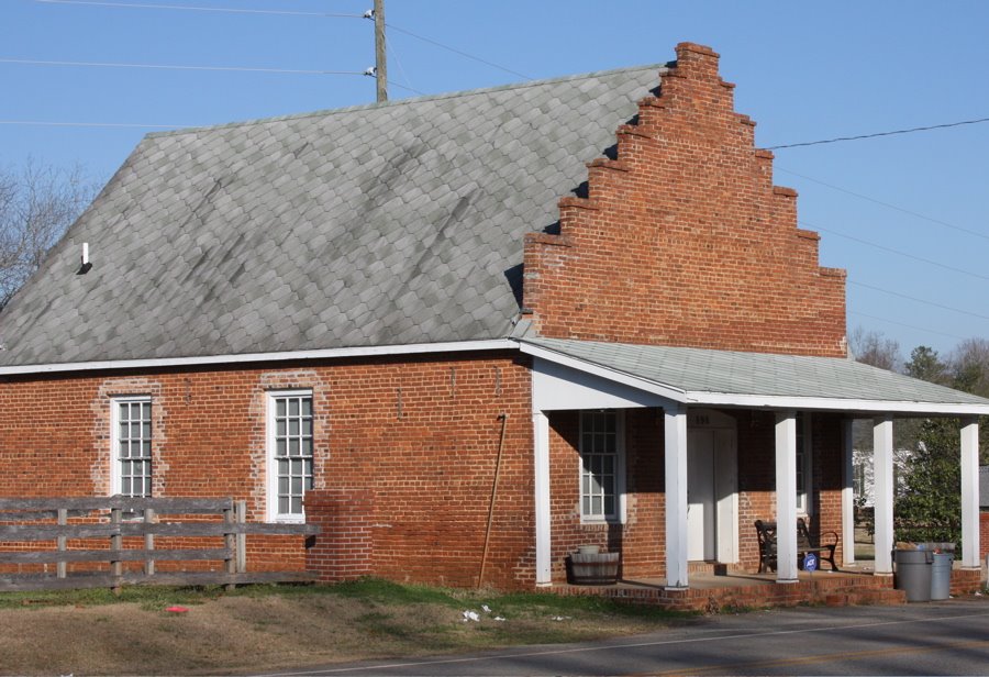 Goggans General Store, Goggans, Georgia.  Goggans was named for the family of John F. Goggans.  He donated the land for the railroad station, general store, where the post office was located, and access land to the Union Primitive Baptist Church.  At diff, Вэйкросс