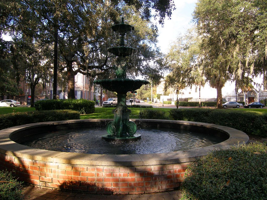 Lafayette Fountain, Саванна