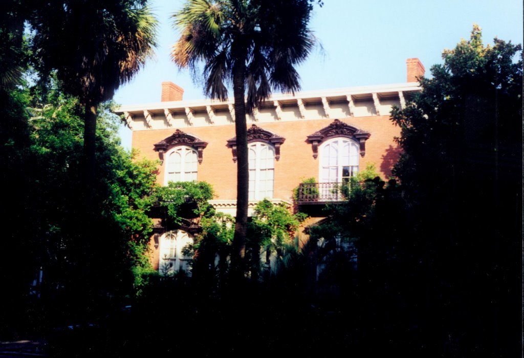 the house, Mercer house, Monterey Square, Savannah (3-1997), Саванна
