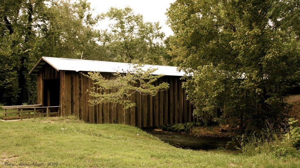 Cromers Mill Covered Bridge ~ The Cromers settled on Nails Creek in Franklin County in 1845.  Prior to the Civil war, the family operated a woolen mill near this site.  Subsequently, the area maintained a cotton gin, flour mill and saw mill, though operat, Франклин