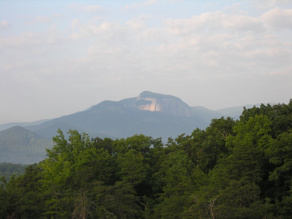 View of Table Rock from Bald Rock Heritage Preserve, Франклин