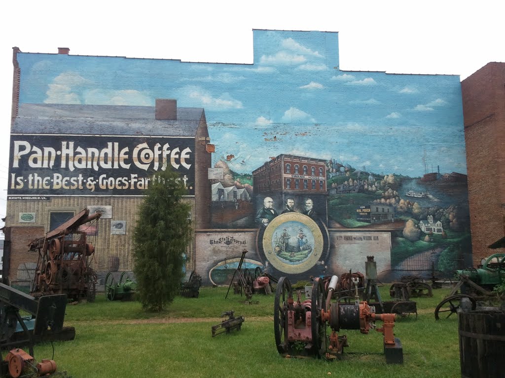 Parkersburg Oil + Gas Museum mural, Паркерсбург