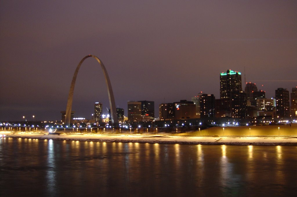 St. Louis Night from Eads Bridge, Сент-Луис