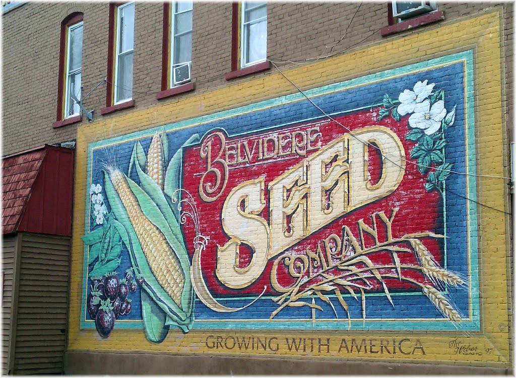 Belvidere Seed Company - Belvidere, IL City of Murals, Белвидер