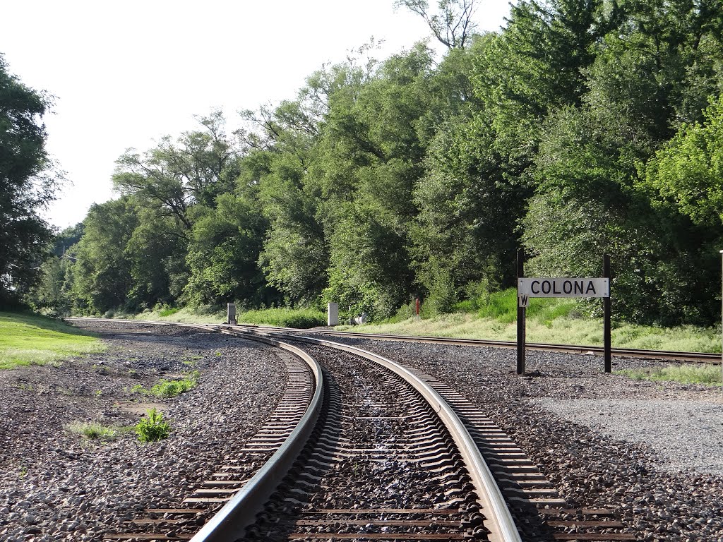 Railroad in Colona, IL, Грин Рок