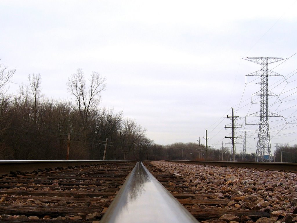 Rails near Big Bend Lake, Дес-Плайнс