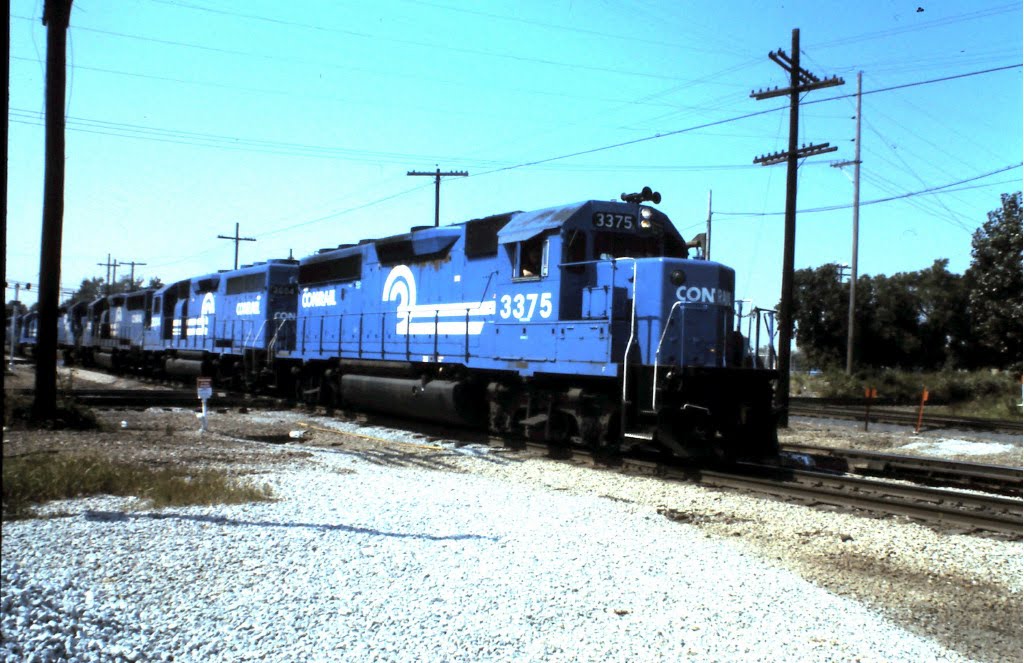 Conrail freight at Dolton Jct. IL - 1983, Долтон