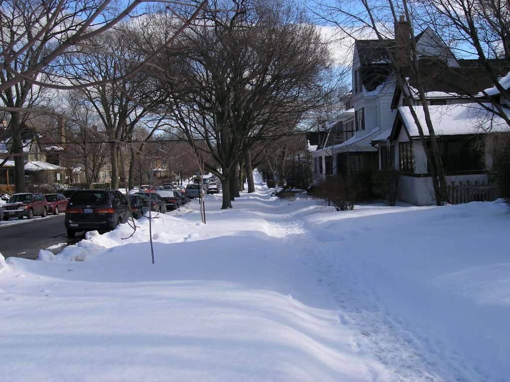 Evanston in winter, Еванстон