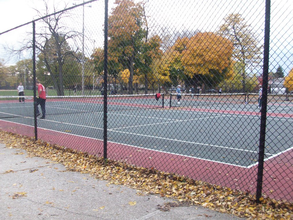 tennis courts, Елмвуд Парк