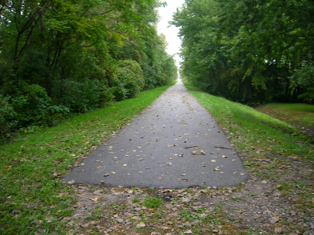 Bike path end at state line, Лансинг