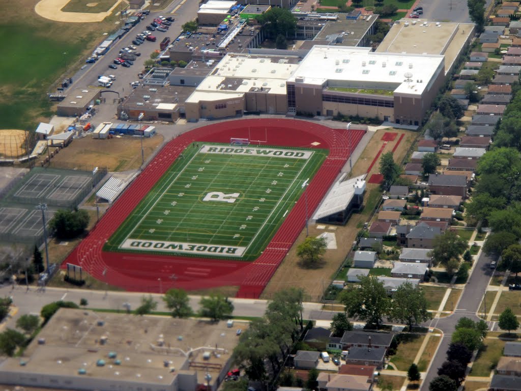 Sports field in Ridgewood High School, Норридж