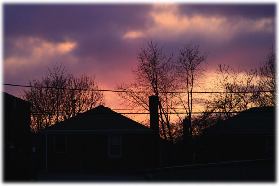 Sunset over Elmwood Park, Норридж