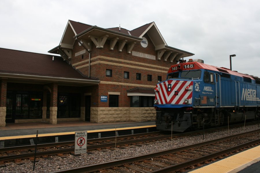 Great Lakes Train Station., Норт-Чикаго
