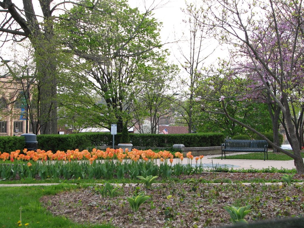 Baker Park in downtown St. Charles, Сант-Чарльз