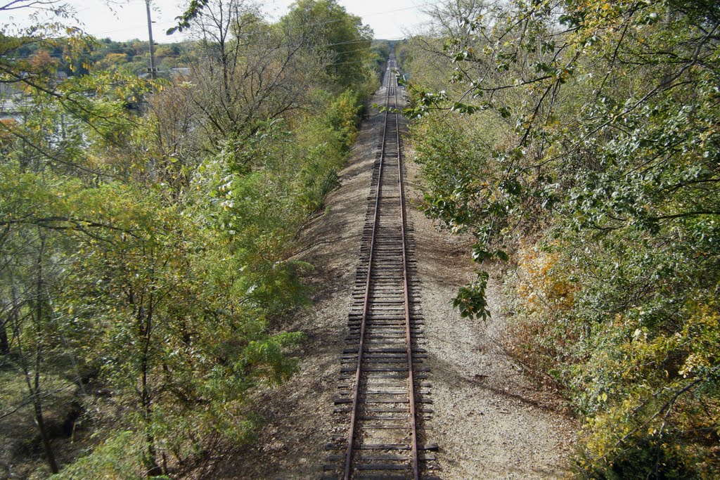 Old Railroad over the Fox River in St. Charles., Сант-Чарльз