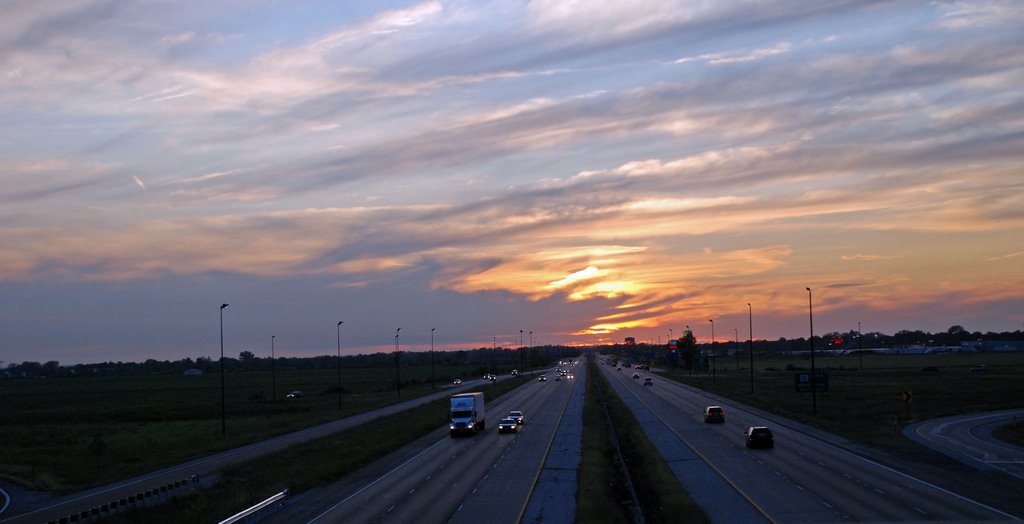 Looking west on I270 from I255, Саут-Роксана