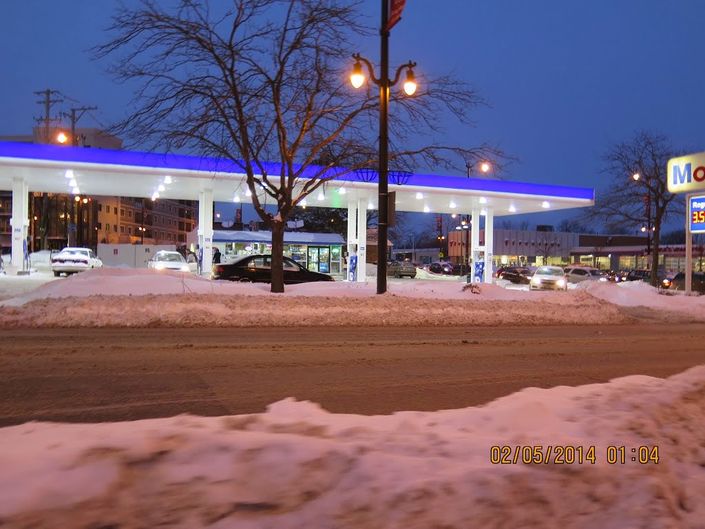 Mobil Gas Station-Dempster Av-Skokie,IL, Скоки