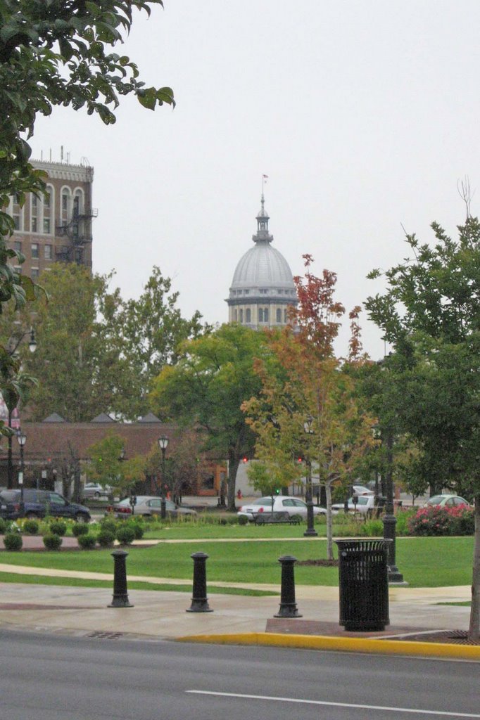 View of Capitol Building, Springfield, Illinois by Joe Recer, Спрингфилд