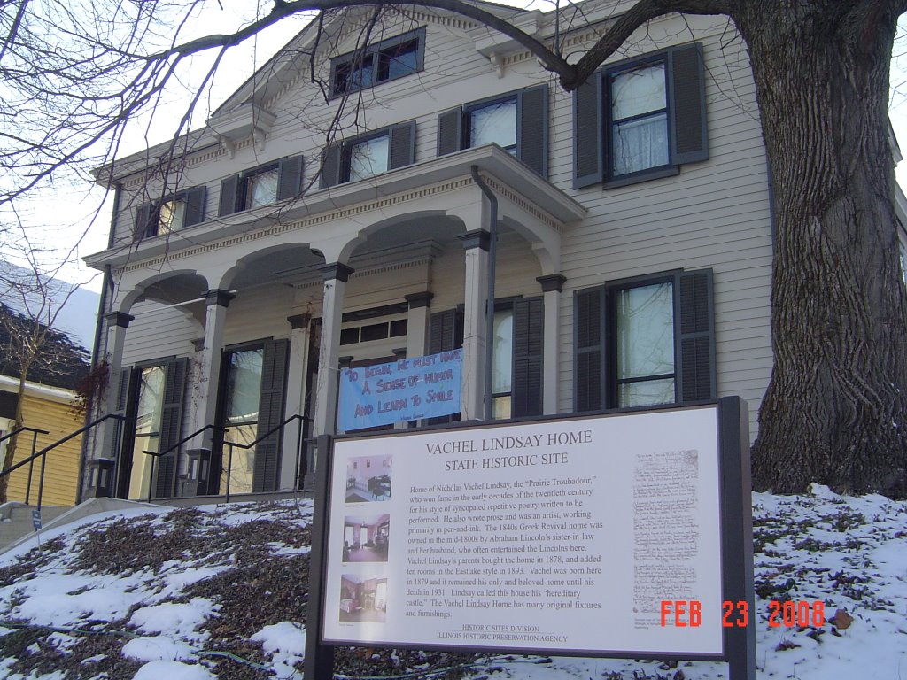 Vachel Linsay Home, state historic site, Спрингфилд
