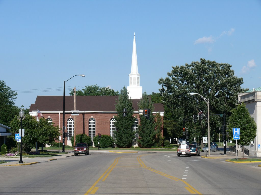Route 6 with Congregational Church, Peru, IL, Стандард