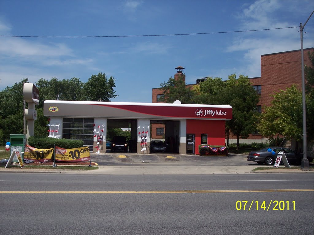 Jiffy Lube, Ogden Ave, Route 66, Cicero, IL, Стикни